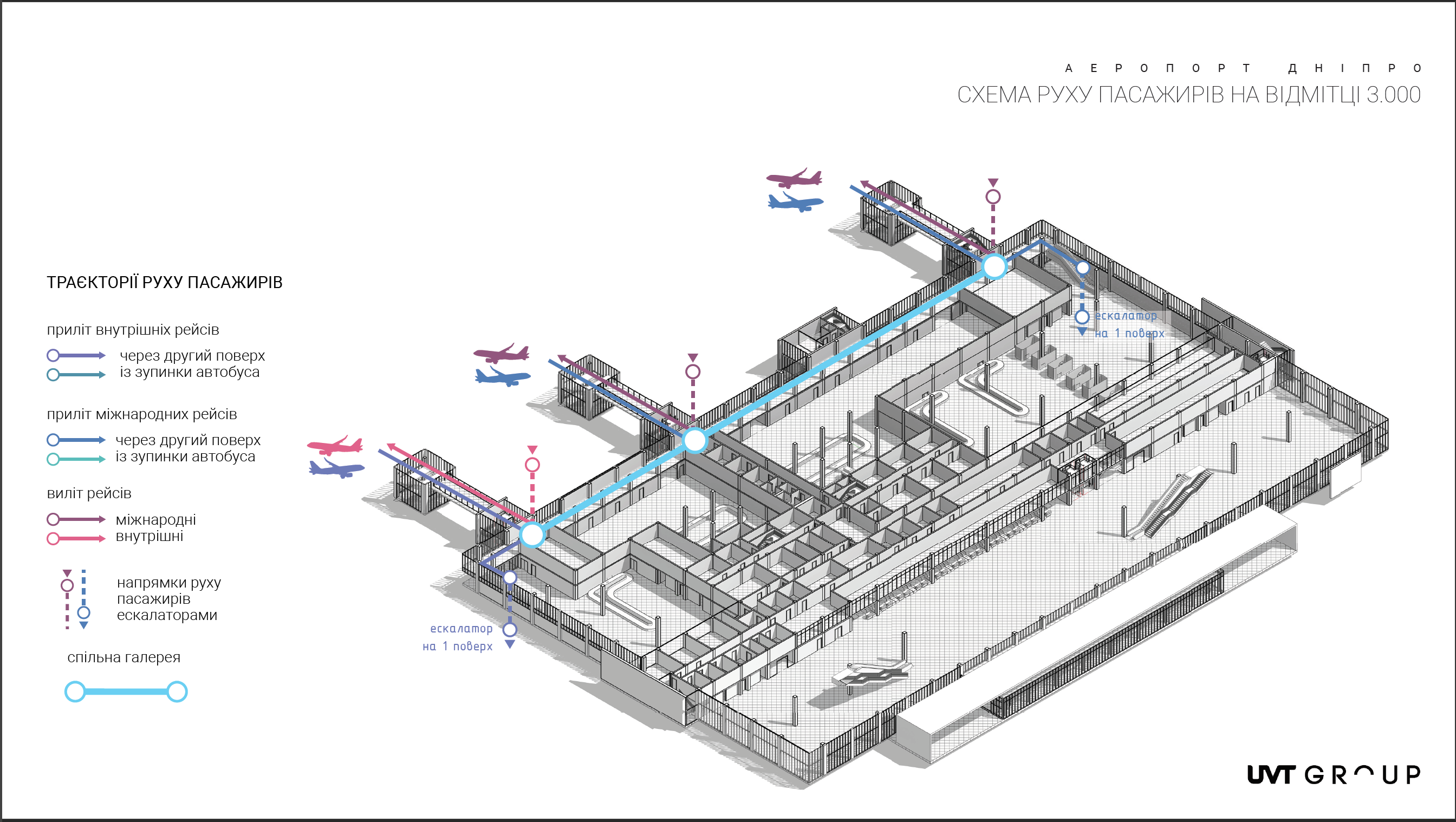 Оприлюднено плани нових терміналів аеропорту у Дніпрі, які будує Ярославський
